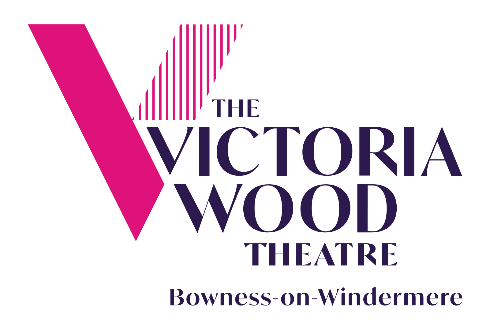 The Victoria Wood Theatre logo & location at Bowness-on-Windermere